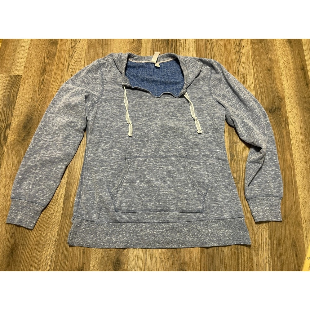 Green Tea Sweater, Women's Size Large, Blue, Pullover, V-neck, Drawstring